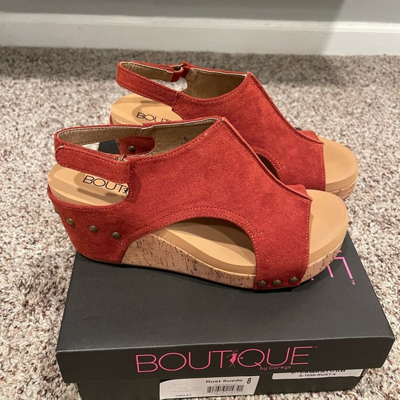 Corkys Carly wedges size 8 - Picture 3 of 6